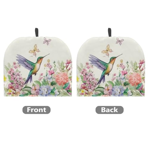 Image of Spring Floral Hummingbird Teapot Cover Tea Pots Cozy Insulated Tea Cozies Teapot Dust Cover Kettle Cover for Home Kitchen Dining Room Decor