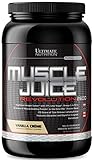 Ultimate Nutrition Muscle Juice Revolution 2600 Weight Gainer, Intestinal Health, and Muscle Recovery with Glutamine, Micellar Casein and Time Release Complex Carbohydrates, Vanilla Protein Powder, 4.69 Pounds