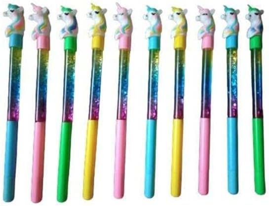 - Birthday Popper 10 Pcs Unicorn Theme Glitter Pen as Birthday Return Gifts for Kids | Sparkle Gel Pen as Stationery Gift | Party Favour for All Age Group