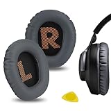 Geekria QuickFit Replacement Ear Pads for JBL Quantum 100, Q 100 Headphones Ear Cushions, Headset Earpads, Ear Cups Cover Repair Parts (Dark Grey)