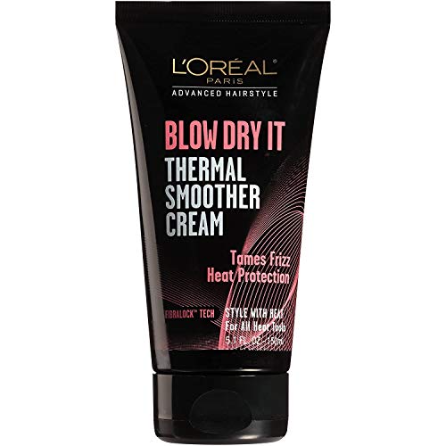 L’Oreal Paris Advanced Hairstyle Blow Dry It Thermal Smoother Cream, 5.1 Ounce