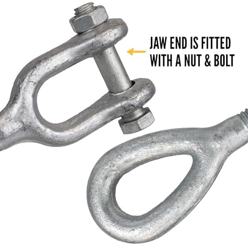 Tensor Quijada Ojal 3/4" x 12" Galvanizado Pack 4 miniatura 7