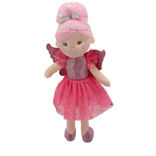 Sweety Toys 13241 Stoffpuppe Fee Plüschtier Prinzessin 30 cm rosa