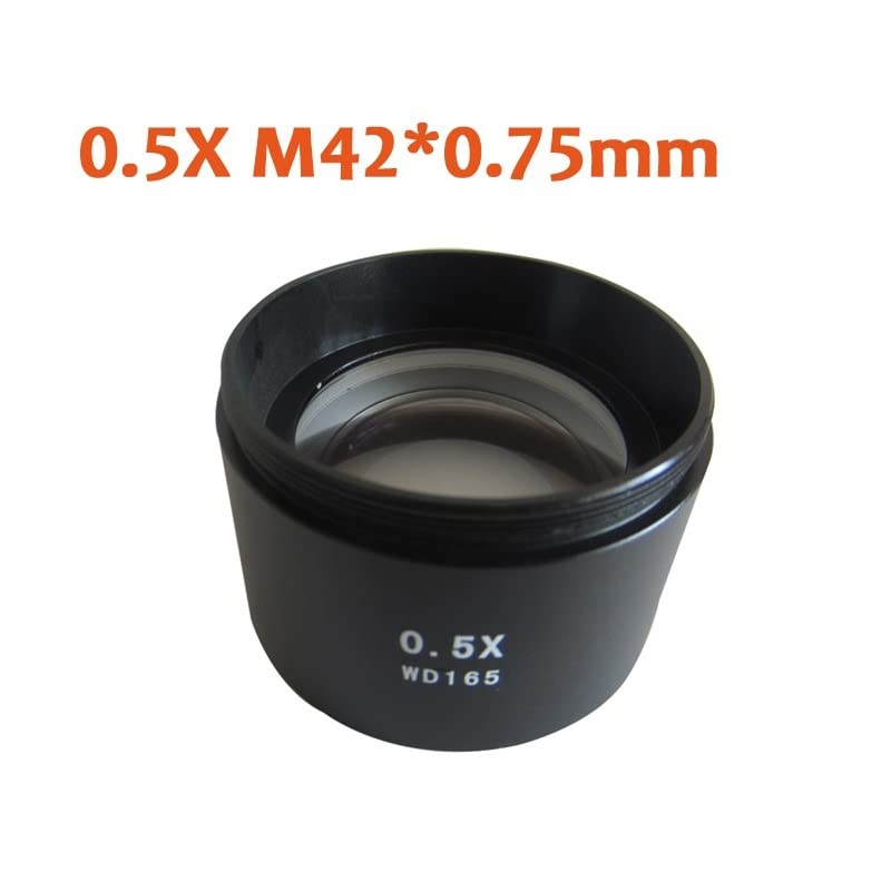 Microscope 0.5X Single Stereo Barrel Microscope Objective Lens(M48X0.75)
