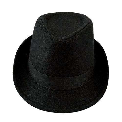 FALETO Fedora Hat Trilby Hats Cotton Blended Panama Sun Jazz Cap for Mens Womens