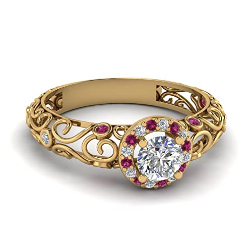 Bague de fiançailles vintage en ornement précieux pour célébrer un amour éternel