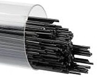 Glass Beadmaking Supplies - 1/2 mm (.5) Stiff Black Opal Stringers COE 90