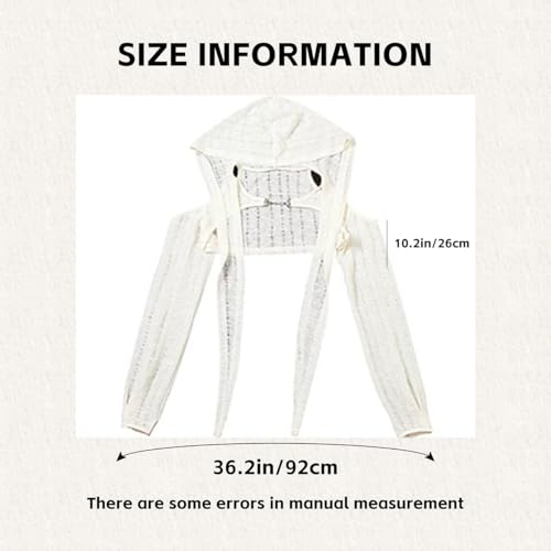 Women's Super Crop Long Sleeve Hoodie Cardigan - Post-Apocalyptic Style Open-Front Knit Top3