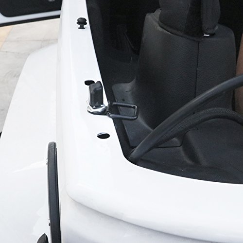 Moebulb Tie-Down D-Rings 8Pcs/Set Black Compatible For Jeep Wrangler Trunk & Cargo Net Cover #TOP3