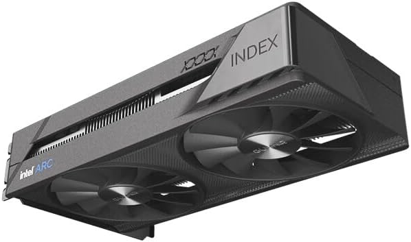 WEELIAO GUNNIR Intel Arc A380 Index Graphics Card,2000 Mhz Video Card,6GB 96-bit GDDR6,PCIE4.0,1 HDMI,3 DP,2 Fans,TBP 75W