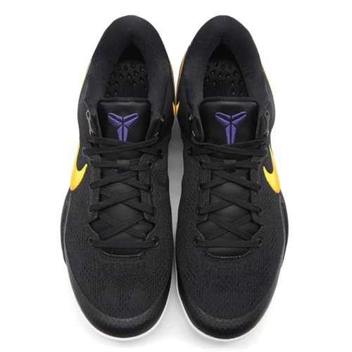 Kobe VIII Protro Basketball Shoes (HF9550-001, Black/White/Court Purple/University Gold)2