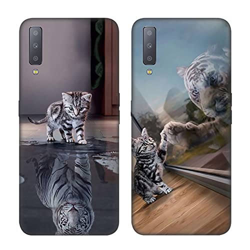 DiaryTown 2 Cover per Samsung A7 2018 Custodie TPU...