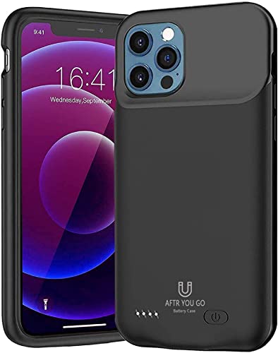 Battery Case for iPhone 12/12 Pro Portable Charging Case Rechargeable External Battery Pack Protective Extended Battery Backup Charger
