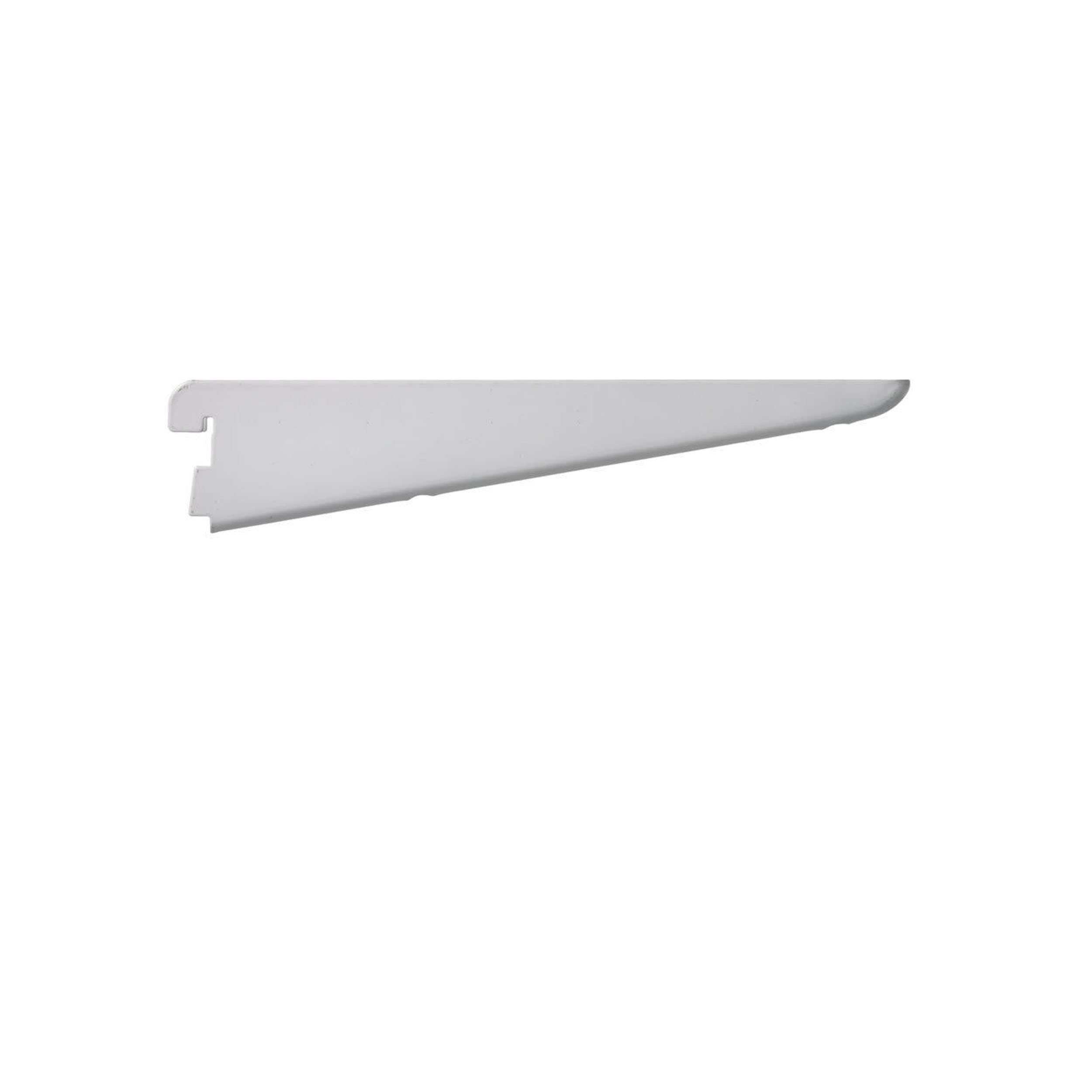 My ShopFittings Ltd Twin Slot Wall Mounted Shelving Bracket White Pack of (1, 2, 4, 6, 8, 10) Sizes (12cm, 17cm, 22cm, 27cm, 32cm, 37cm, 47cm, 61cm) (1, 61cm Or 610mm White Bracket)