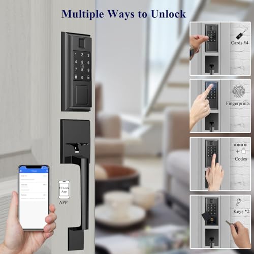 Smart-Locks-for-Front-Door-with-Handle-Knob-Set-Keyless-Entry-Door-Lock-Front-Door-Lock-Set-Fingerprint-Door-Lock-with-App-Control-Auto-Lock-Matte-Black