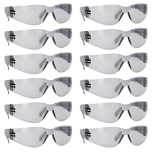 Image of BISON LIFE Clear Safety Glasses - ANSI Z87.1 Certified Scratch & Impact Resistant Eye Protection Goggles for Men & Women