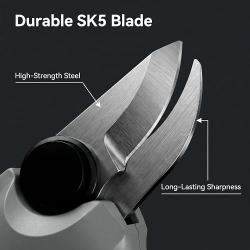 Image of Cordless Electric Pruning Shears with SK5 Steel Blade, 0.8 Inch Cutting Diameter, 4.0Ah Rechargeable Battery, Portable Electric Pruners, Electric Shears for Gardening to Trim Fruit Trees, Shrubs
