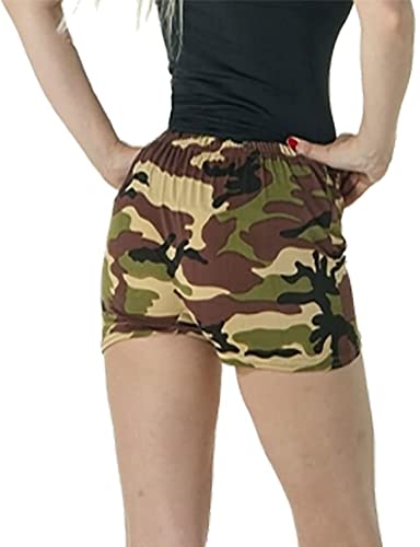 Flirty Wardrobe Culotte de danse sexy en microfibre pour femme, camouflage, 36 Cover