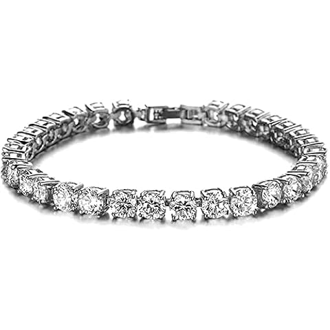 Apzzic 5mm Gold Plated Tennis Bracelet Cover