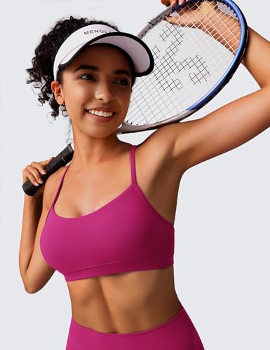 Image of BAYDI Clouduxi Y Back Sports Bra for Women - Padded Racerback Spaghetti Strap Low Impact Workout Yoga Bra, A-C Cups