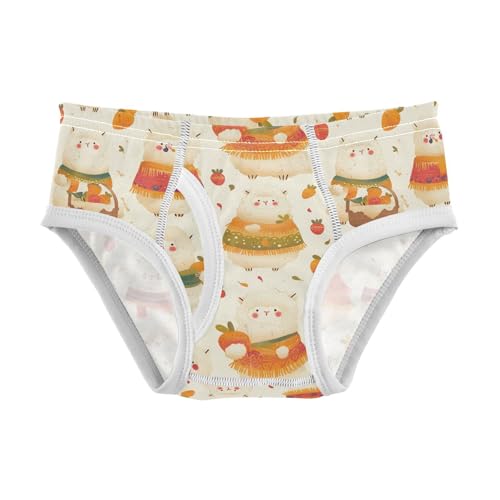 visesunny Boys Potty Training Underwear Cute Alpaca Shawl Fruit Breathe Cotton Briefs Size 2T-8Y for Toddler