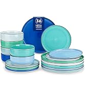 Vancasso Bonita Servies voor 12 personen, 36-delig tafelservies van aardewerk, kommen en borden S...