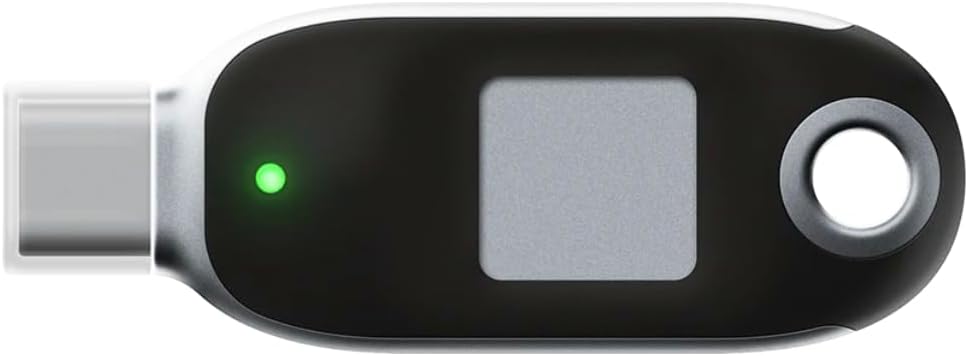 FEITIAN K26 Plus - USB Security Key - Two Factor Authenticator - USB-C + FIDO2 with PIV Capabilities - Biometric Fingerprinting - Help Prevent Account Takeovers