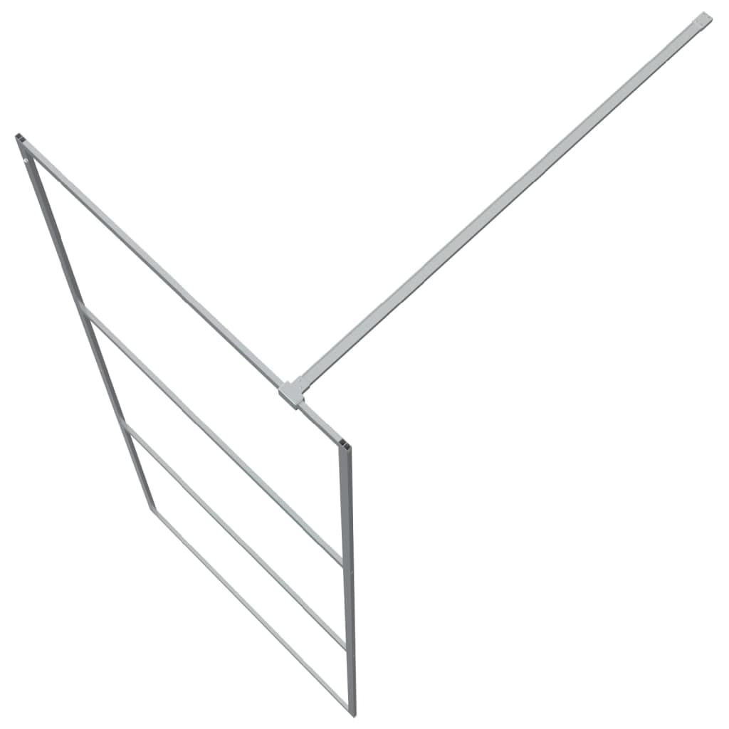INLIFE Mampara de ducha de cristal templado transparente, 80 x 195 cm, 21,42 kg, 152115