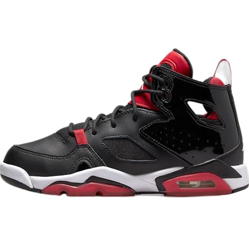 Jordan Flight Club '91 Big Kids' Shoes (DM1685-006, Black/University Red/White) Size 6.5