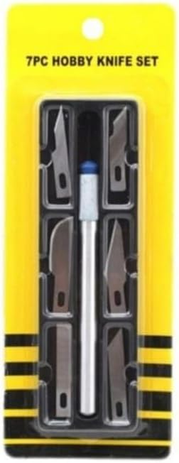 Sculpart Pen Knife with 7 Interchangeable Blades. Sharp Pen Cutter for crafts, arts, cutting & Precision Work