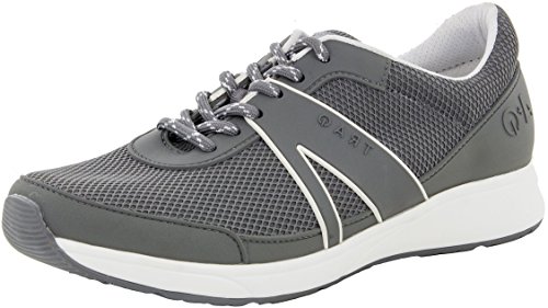 TRAQ by Alegria Qarma Womens Smart Walking Shoe Grey 5 M US