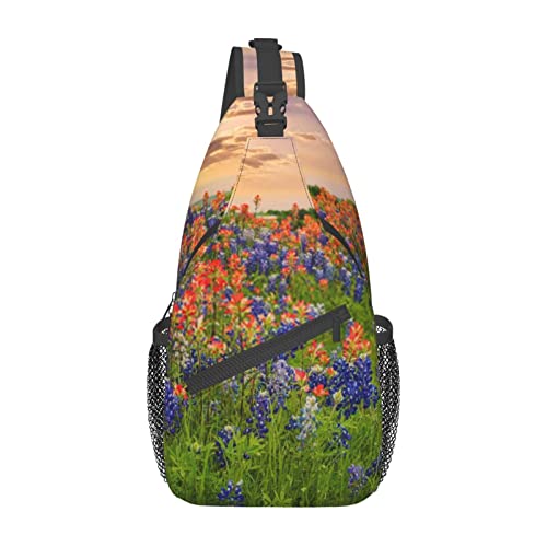 Sac de randonnée coq Texas Bluebonnets pour cyclisme et camping