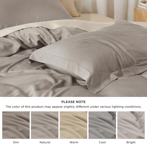Image of Bedsure PureWoven Cooling Duvet Cover, Ideal for Hot Sleepers, King Size