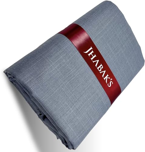 Image of JHABAK'S Unstitched Cotton Blend Solid Shirt & Trouser Fabric - 2.25 m Shirt Cloth - 1.20 m Pant Piece