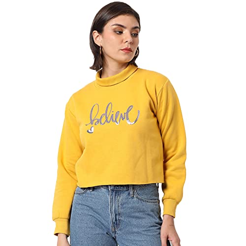 Image of PINACOLADA Women's Colorblock Sweatshirt with Ribbed Hem for Casual Wear | Low-High Neck | Long Sleeve | Button Closure | Cotton Sweatshirt Crafted with Comfort Fit for Everyday Wear