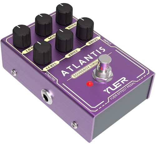 Guitar Overdrive Effect Pedal for Electric Guitars Truss Bybass 9V DC Power Supply(ATLANTIS)