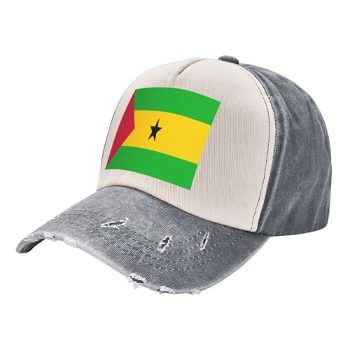 Casquette Sao Tome and Principe Drapeau Imprimé Patriotique Royaume-Uni Casquette De Baseball Sao Tome and Principe Fierté Anglaise Réglable pour Homme Et Femme Casquettes De Baseball Chapeau Soleil