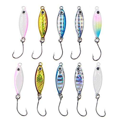 Iscas de pesca falsas, isca falsa de 2,7 cm/3 cm com gancho único afiado artificial isca biônica pes