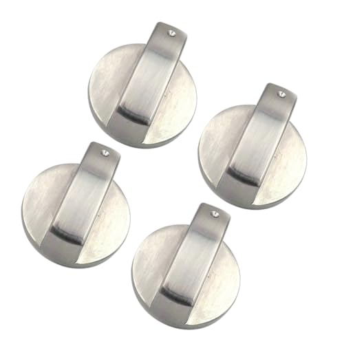KALLORY 4Pcs Stove Ignition Knobs Durable Metal for Gas Stove Fit for Shafts Easy Installation for Effortless Operation Blends with Any Style Decor