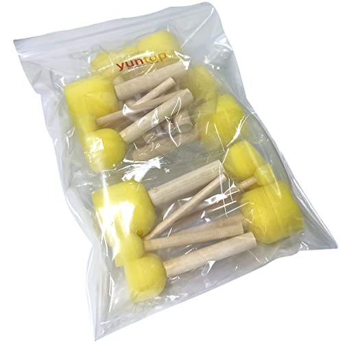 20 Pcs Round Sponges Brush Set, 4 Sizes Paint Tools For Kids #TOP1