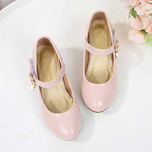 Shoes for Kids,Girls High Heeled Princess Shoes Leather School Students Shoes Children Dress Shoes Cute Shoes Gift4