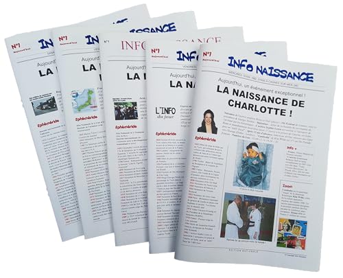 Infonaissance - Journal de naissance personnalisé de 16 pages avec vos photos – Image 8