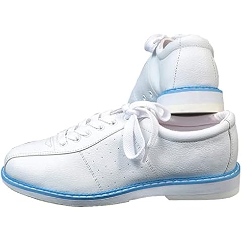 SDEQA Zapatos De Bolos para Hombre y Mujer, de Cuero, Antideslizantes Cover