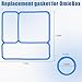2-Pack Lid Seal Gasket for OmieBox,Leak-Proof Fit Seal Replacement for Omie Lunch Box Accessories,Quick Drying Replacement Parts for Kids with Insulated Food Containers Food Grade Silicone Rubber