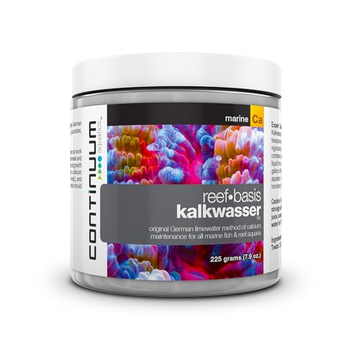 Continuum Aquatics Reef Basis Kalkwasser - Calcium Maintenance Powder for Marine Fish and Reef Saltwater Aquariums 225 g