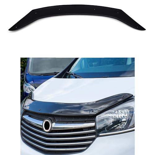 BMY Hood Deflector for Fiat Talento 2016-2020, Bug Shield, Black