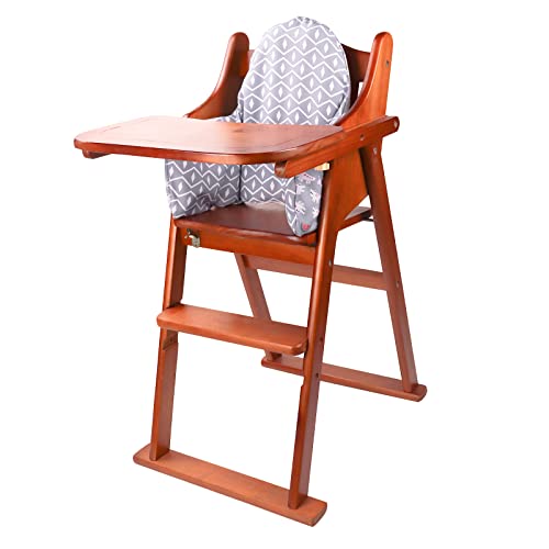 Lomgwumy High Chair Cushion, New Type High Chair Cover Pad/Pad For High Chair,Highchair Cushion For Ikea Antilop Highchair,Built-In Inflatable Cushion,Baby Sitting More Comfortable (Grey Crocodile) #TOP2