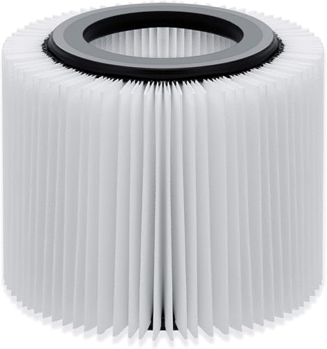 MASKO Aspirapolvere industriale 6 in 1, 2300 W, con presa di corrente, funzione di soffiaggio, aspirazione a secco e a umido, aspiratore industriale con e senza sacchetto, senza sacchetto (filtro)