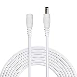 [page_title]-Liwinting 5m DC Verlängerungskabel 5.5 mm x 2.1 mm DC Anschlusskabel DC/Gleichstrom Verbinderkabel DC Verteiler Männlich zu Weiblich Verbinder für Netzteil, LED, CCTV-Kamera Power, Auto - Weiß