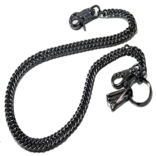 Double K Simple Strong Pocket Keychain with Both Ends Lobster Clasps and Extra Ring Keychain Wallet Chain (20inch)3